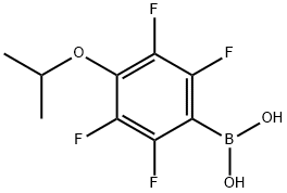 4-异丙氧基-2,3,5,6-四氟苯基硼酸 结构式