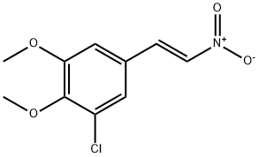 反-3-氯-4,5-二甲氧基-Β-硝基苯乙烯 结构式