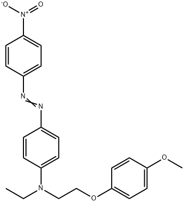 N-[(4`-甲氧基苯氧)乙基]-N-乙基-4-(硝基苯基偶氮)苯胺 结构式