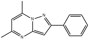 5,7-DIMETHYL-2-PHENYLPYRAZOLO[1,5-A]PYRIMIDINE 结构式