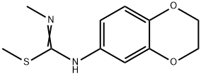 Carbamimidothioic  acid,  N-(2,3-dihydro-1,4-benzodioxin-6-yl)-N-methyl-,  methyl  ester 结构式