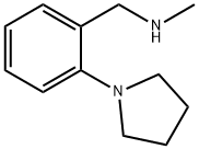 N-甲基-1-(2-(吡咯烷-1-基)苯基)甲胺 结构式