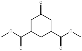 5-氧代环己烷-1,3-二羧酸二甲酯 结构式