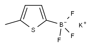 5-甲基-2-噻吩三氟硼酸钾 结构式
