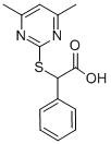 (4,6-二甲基-嘧啶-2-基磺酰基)-苯基-乙酸 结构式