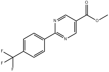 2-[4-(三氟甲基)苯基]-5-嘧啶羧酸甲酯 结构式