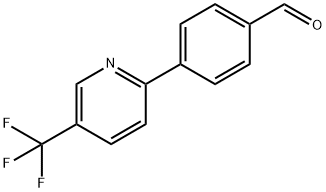 4-(5-(三氟甲基)吡啶-2-基)苯甲醛 结构式