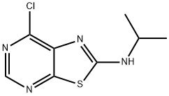 (7-CHLOROTHIAZOLO[5,4-D]PYRIMIDIN-2-YL)ISOPROPYLAMINE 结构式