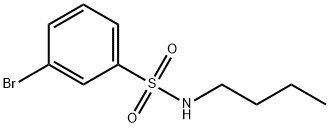 N-丁基-3-溴苯磺酰胺 结构式