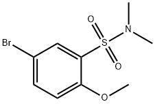N,N-二甲基-5-溴-2-甲氧基苯磺酰胺 结构式