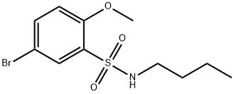 5-溴-N-丁基-2-甲氧基苯磺酰胺 结构式