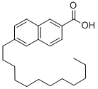 6-N-DODECYLNAPHTHALENE-2-CARBOXYLIC ACID 结构式
