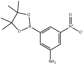 3-氨基-5-硝基苯硼酸频哪酯 结构式