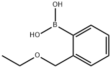 2-乙氧基甲基苯基硼酸 结构式