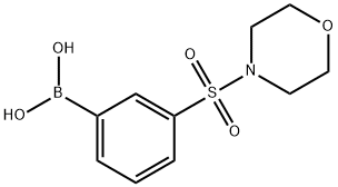 3-N-吗啉基磺酰苯基硼酸 结构式