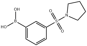 3-(磺酰吡咯啉)苯基硼酸 结构式