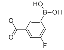 3-氟-5-甲氧羰基苯基硼酸 结构式