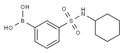 N-环己基-3-硼苯磺酰胺 结构式