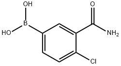 2-氯-5-硼苯甲酰胺 结构式