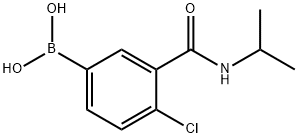 4-氯-3-(异丙基氨甲酰基)苯基硼酸 结构式
