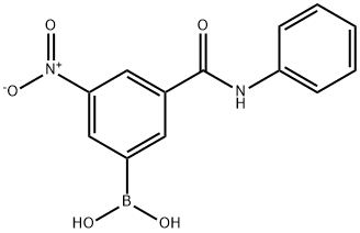 3-(苯基甲酰氨)-5-硝基苯基硼酸 结构式