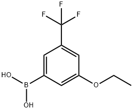 3-乙氧基-5-三氟甲基苯硼酸 结构式