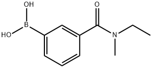 3-(乙基(甲基)氨甲酰基)苯基硼酸 结构式