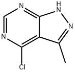 4-氯-3-甲基-1H-吡唑并[3,4-D]嘧啶 结构式