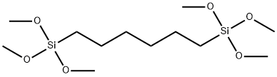 1,6-双三甲氧基硅基己烷 结构式