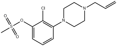 3-(4-ALLYLPIPERAZIN-1-YL)-2-CHLOROPHENYL METHANESULFONATE 结构式