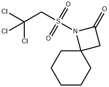 1-[(2,2,2-三氯乙基)磺酰基]-1-氮杂螺[3.5]壬烷-2-酮 结构式