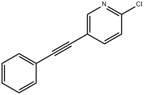 Pyridine, 2-chloro-5-(phenylethynyl)- 结构式