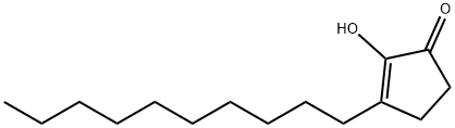 3-DECYL-2-HYDROXYCYCLOPENT-2-ENONE 结构式