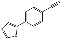 4-(1,3-噁唑-5-基)苯腈 结构式