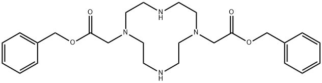 1,4,7,10-Tetraazacyclododecane-1,7-diacetic acid, bis(phenylMethyl) ester 结构式