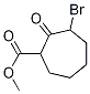 Methyl 3-broMo-2-oxocycloheptanecarboxylate 结构式