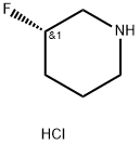 (S)-3-氟哌啶盐酸盐 结构式