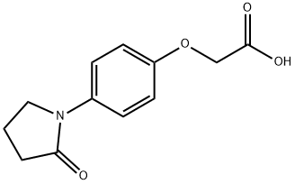 2- [4-(2-氧代吡咯烷-1-基)苯氧基]乙酸 结构式