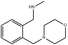 N-METHYL-N-[2-(MORPHOLIN-4-YLMETHYL)BENZYL]AMINE 结构式