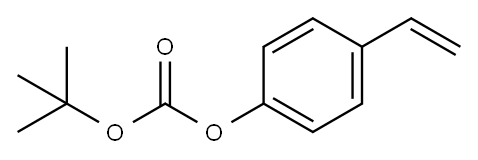 4-乙烯基苯基碳酸叔丁酯 结构式