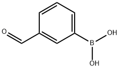3-甲酰基苯硼酸 结构式