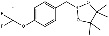 4-(三氟甲氧基)苄基硼酸频那醇酯 结构式