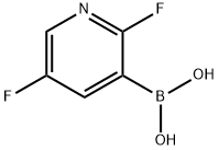 (2,5-二氟吡啶-3-基)硼酸 结构式