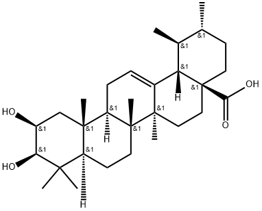 2beta-羟基熊果酸 结构式