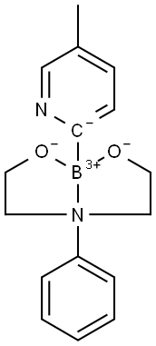 5-甲基吡啶-2-硼酸 N-苯基二乙醇胺酯 结构式