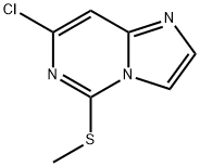 7-CHLORO-5-(METHYLTHIO)IMIDAZO[1,2-C]PYRIMIDINE 结构式