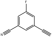 3-氟-5-乙炔苯甲腈 结构式