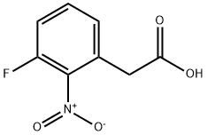2-(3-氟-2-硝基苯基)乙酸 结构式