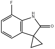 7'-氟螺环[环丙烷-1,3'-吲哚啉]-2'-酮 结构式
