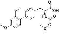 L-2-(BOC-AMINO)-3-(4'-METHOXY-2'-ETHYLBIPHENYL-4-YL)PROPANOIC ACID 结构式